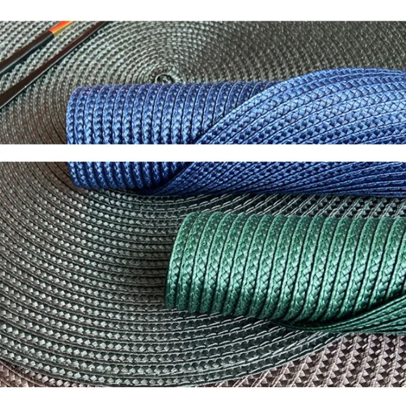 1/4/10PCS Cozy Green Placemats 15inch Round Braided Gift Placemats Table Mats For Kitchen Tables Decor Woven Non-Slip Place Mats - Image 3