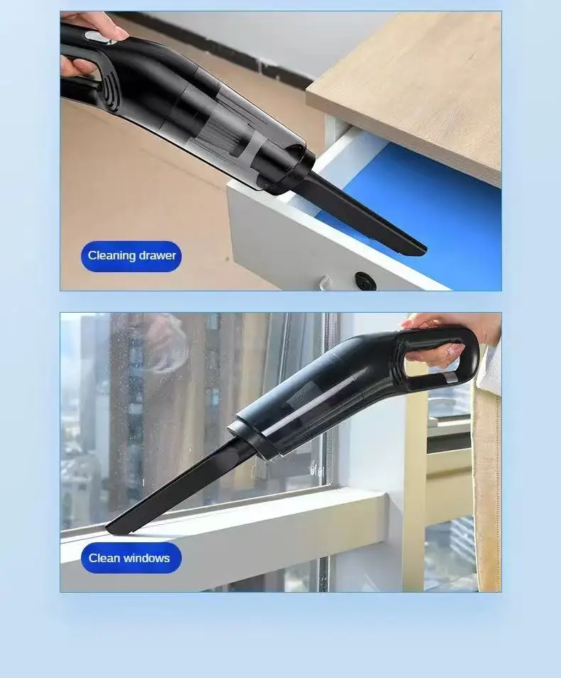 LEIBOO 10000PA Car Vacuum Cleaner Mini Portable Wireless Hand held Cleaner for Home Appliance Powerful Cleaning Machine - Image 3